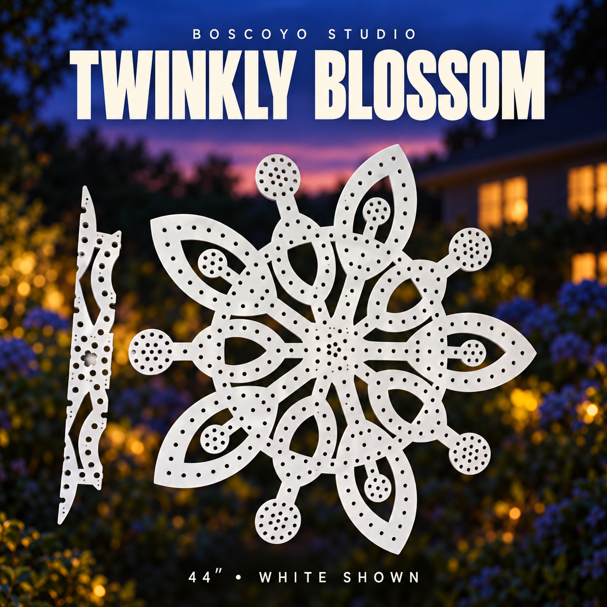Boscoyo ChromaFlakes Twinkly Blossom 44 inch
