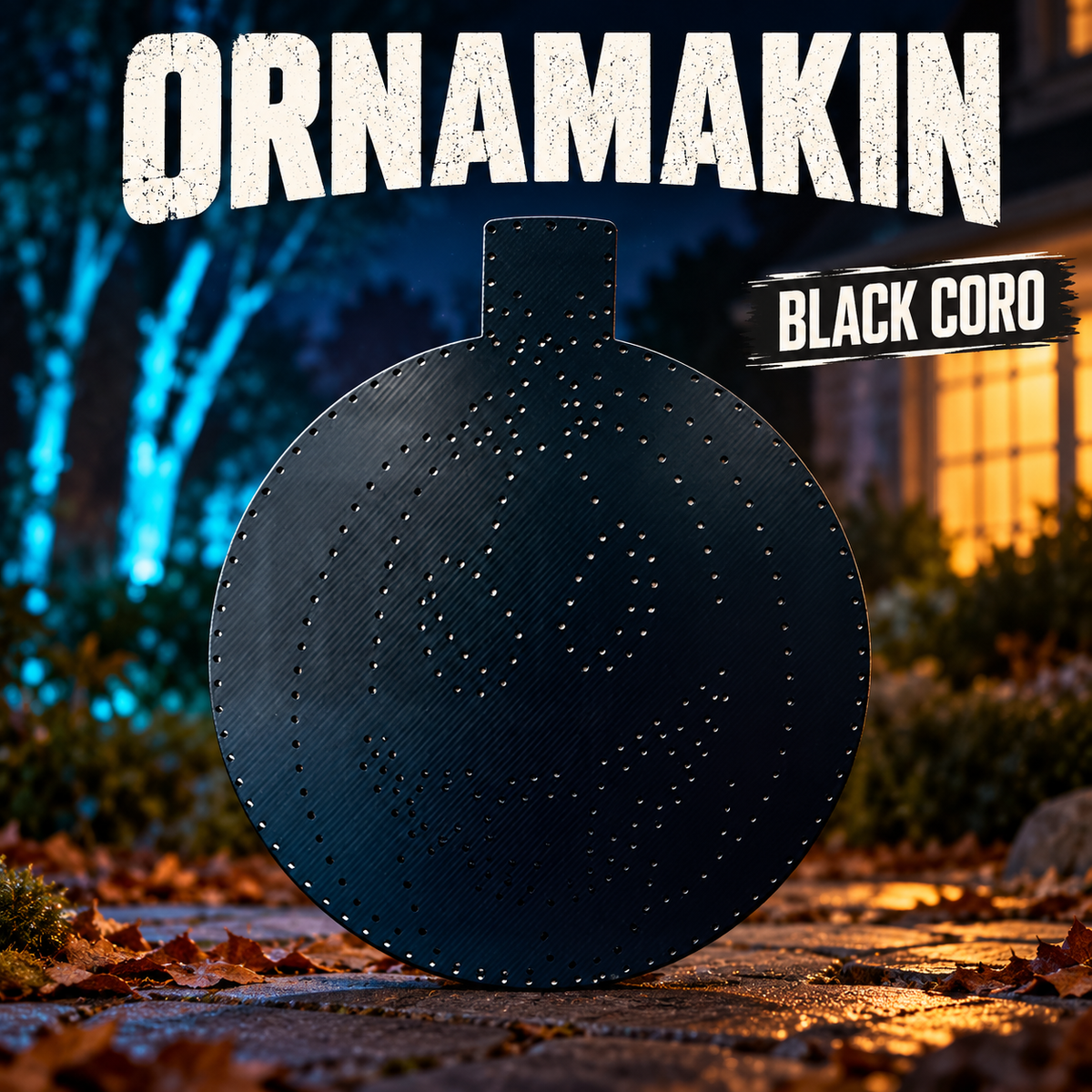 Boscoyo Ornamakin black coro ornament and pumpkin-face prop