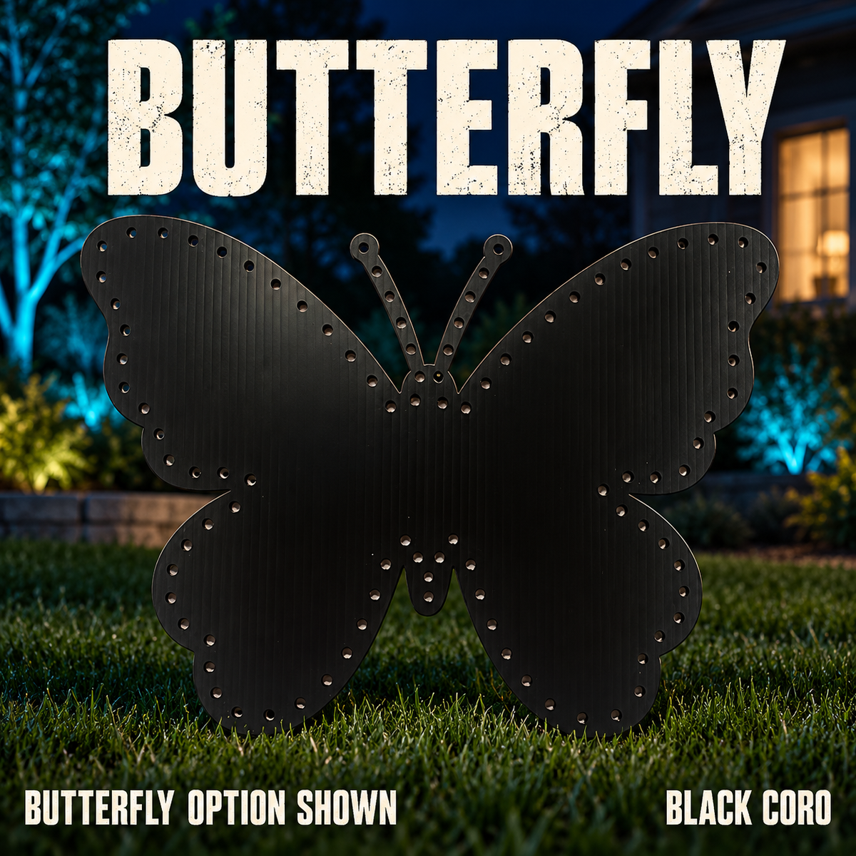 BUTTERFLY by Boscoyo Studio, exact unlit coro product shown