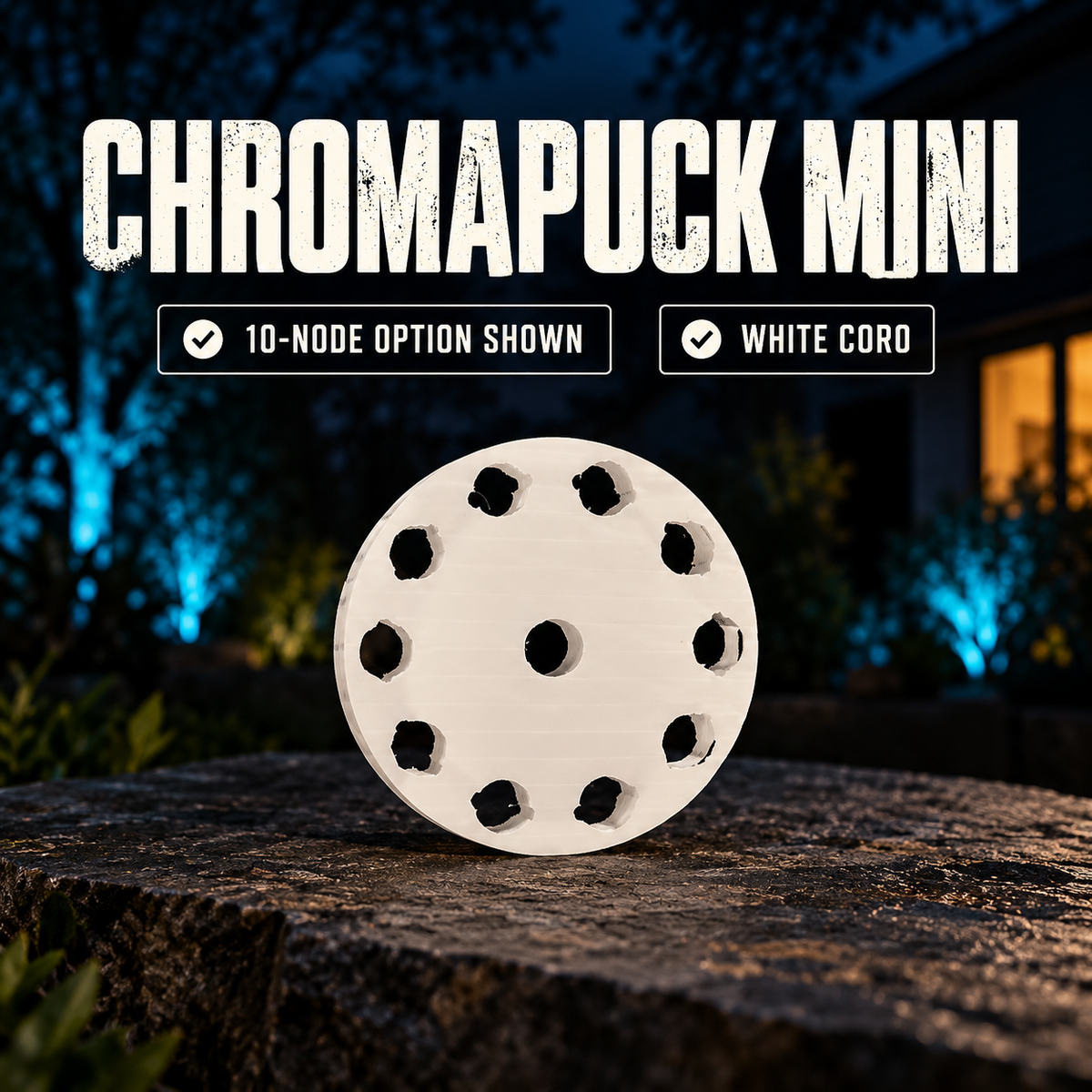 Boscoyo ChromaPuck Mini white 10-node option shown