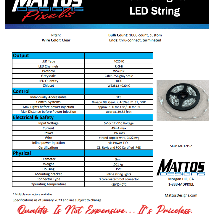 Pebble Lights - Mattos Designs LLC