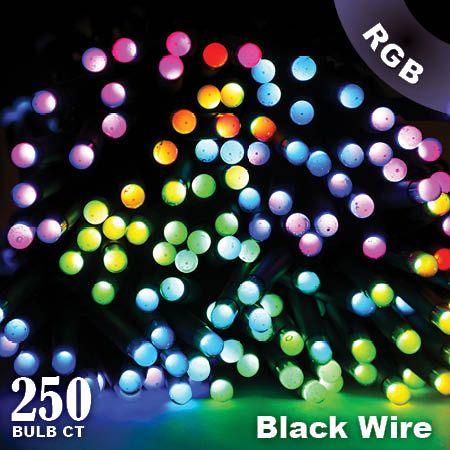 Twinkly Pro - RGB Capsule - 250 Lights - 4" Spacing - Black Wire - Dual Line (2020) - Mattos Designs LLC