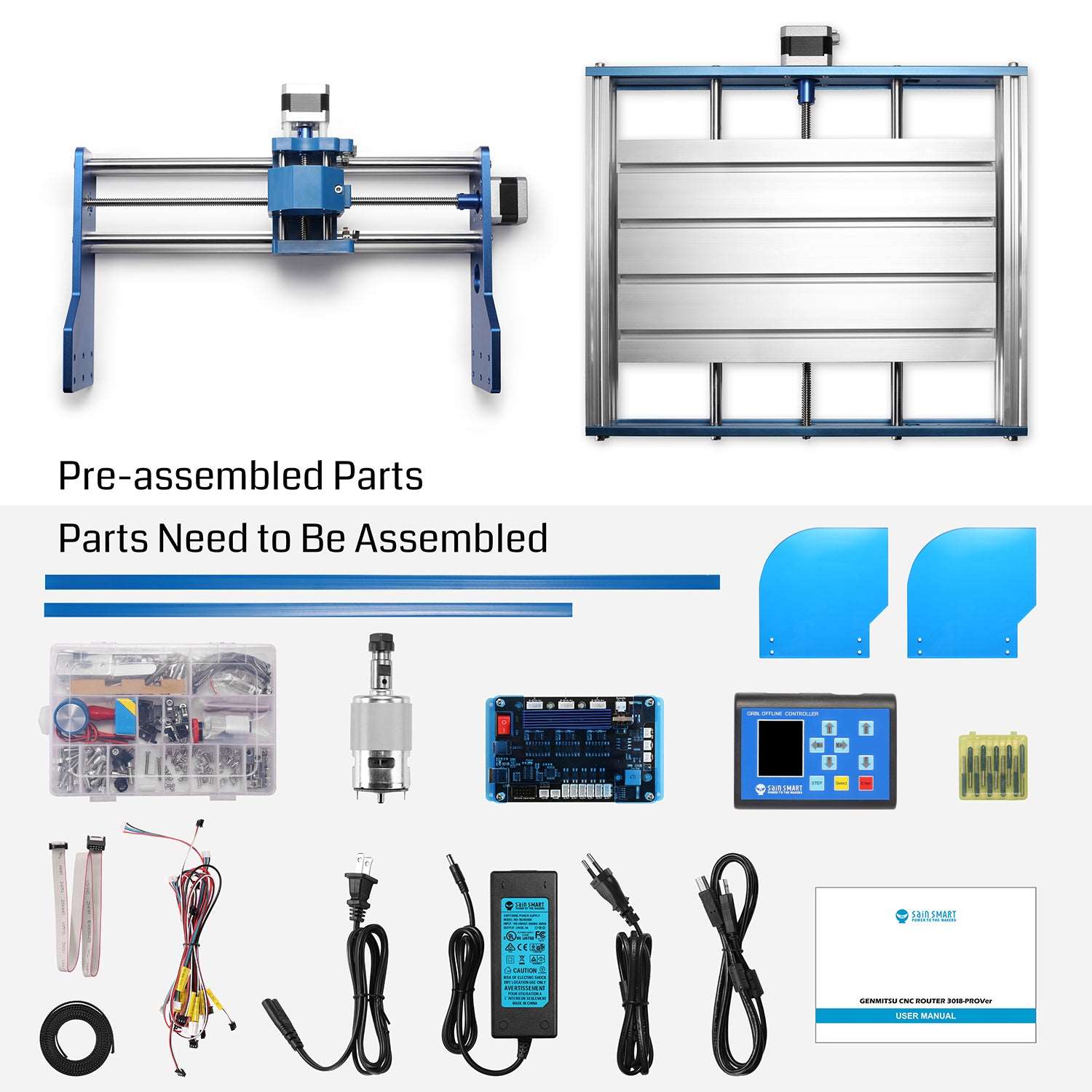 3018-PROVer Semi Assembled CNC Router Kit – Mattos Designs LLC