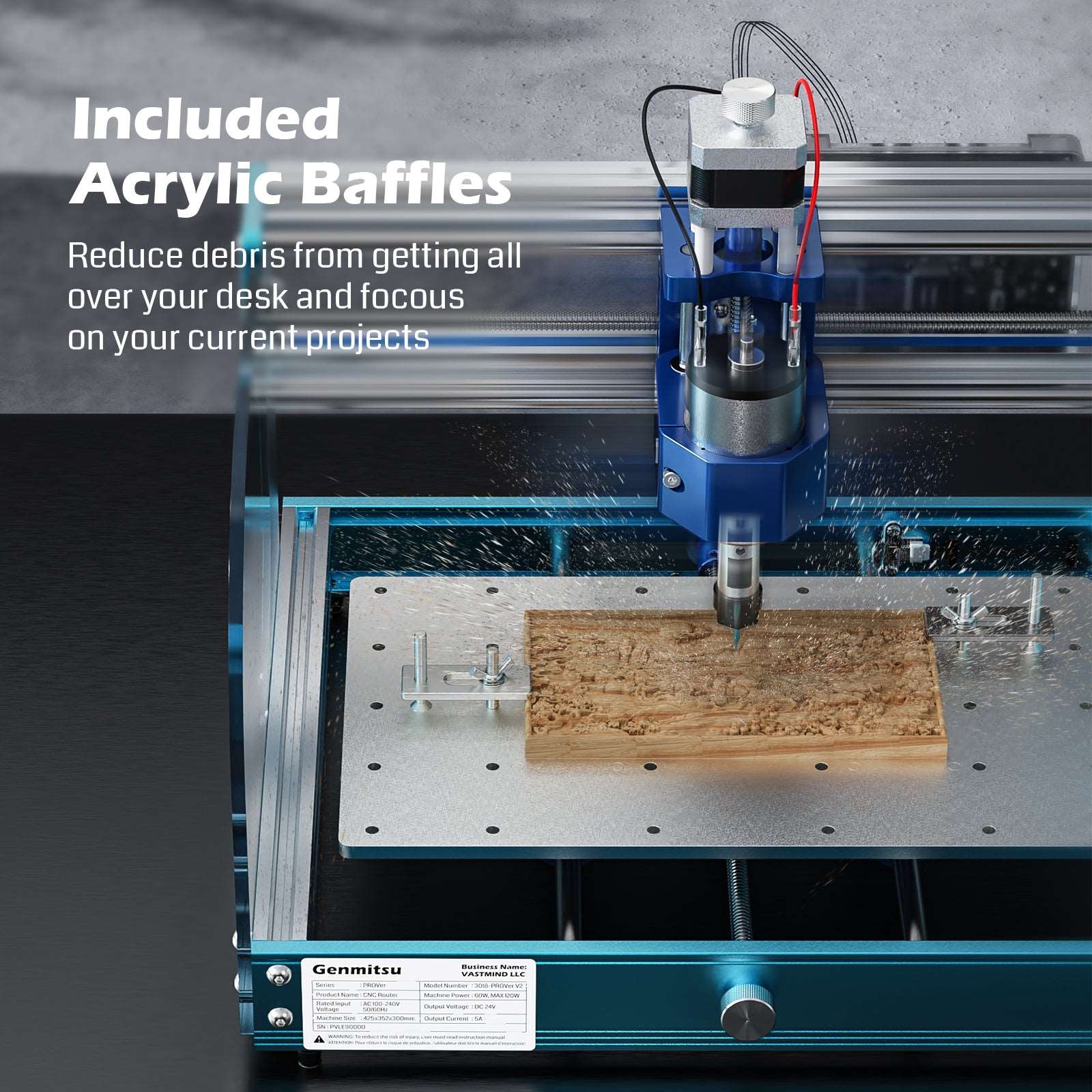 3018-PROVer V2 Desktop CNC Router Kit, Semi Assembled For Entry