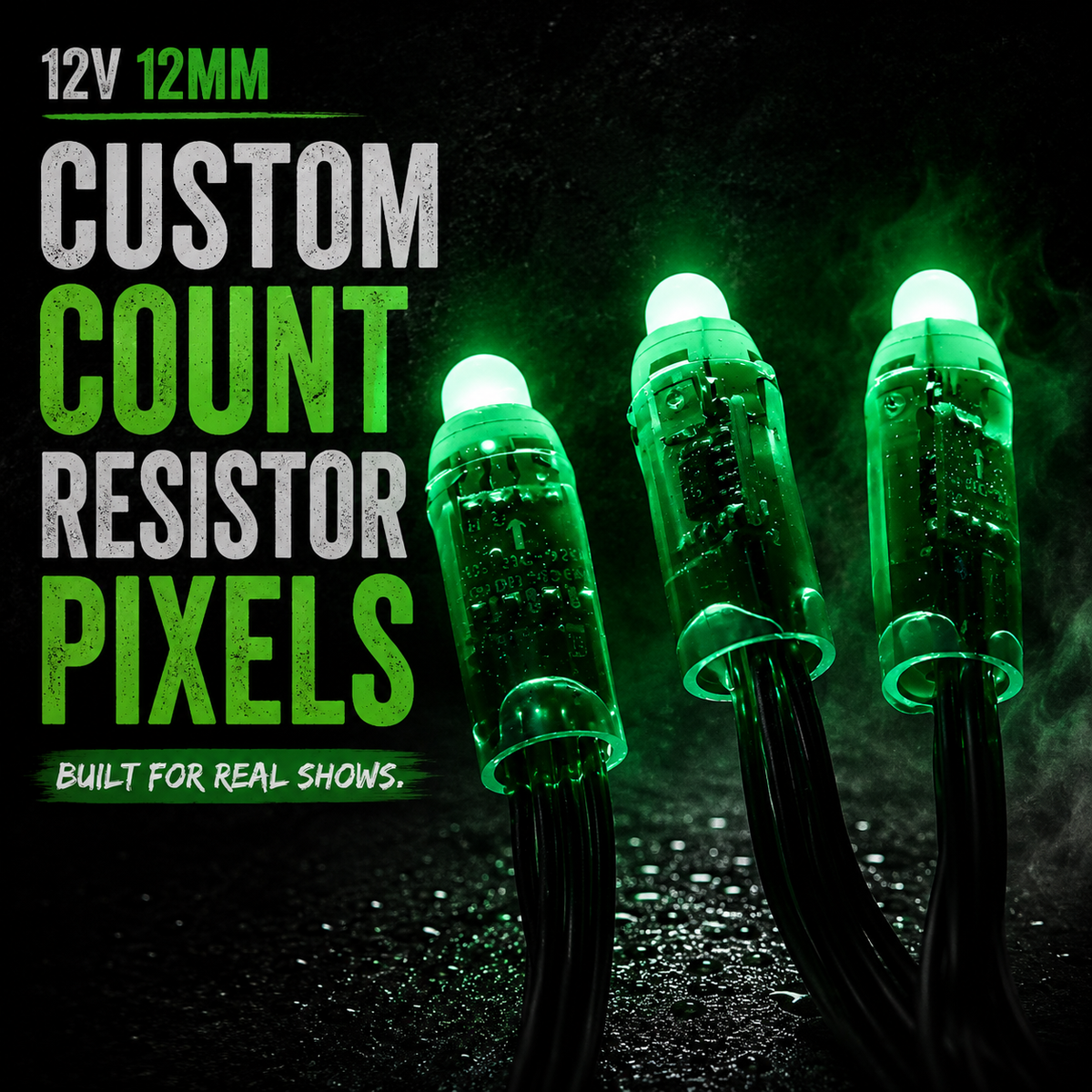 12V 12mm Custom Count Resistor Pixels by Mattos Designs - Premium LED ...