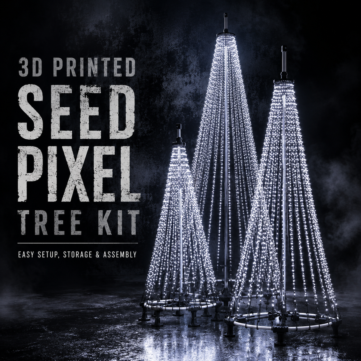 3D Printed Seed Pixel Tree Kit – Easy Setup, Storage & Assembly ...