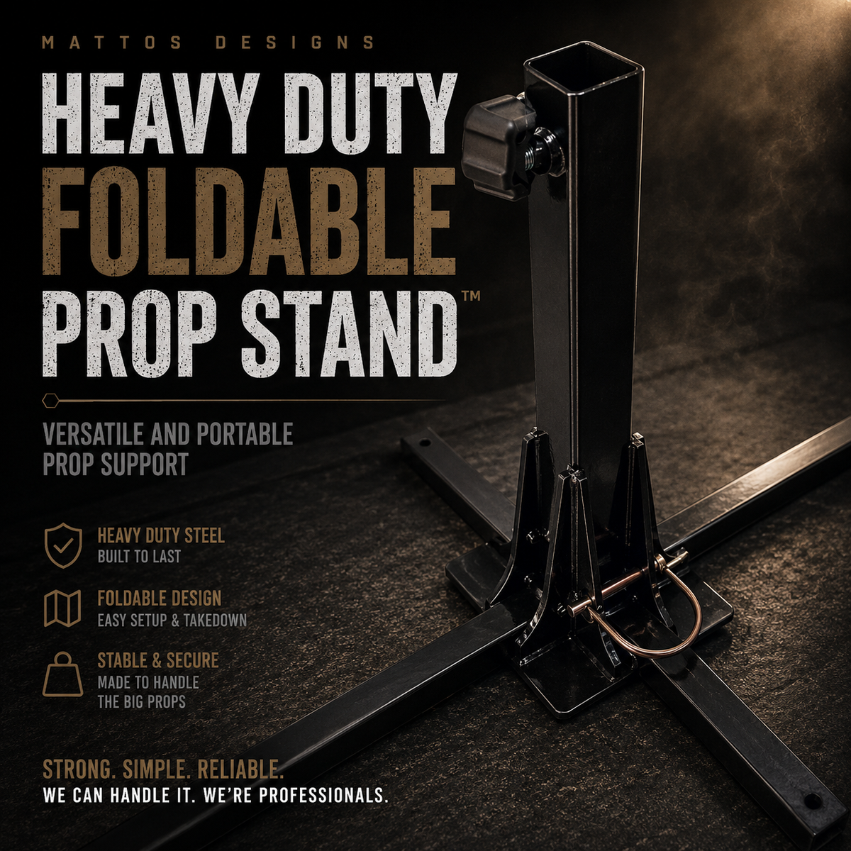 💪 Heavy Duty Foldable Prop Stand™ – Versatile and Portable Prop Suppor ...