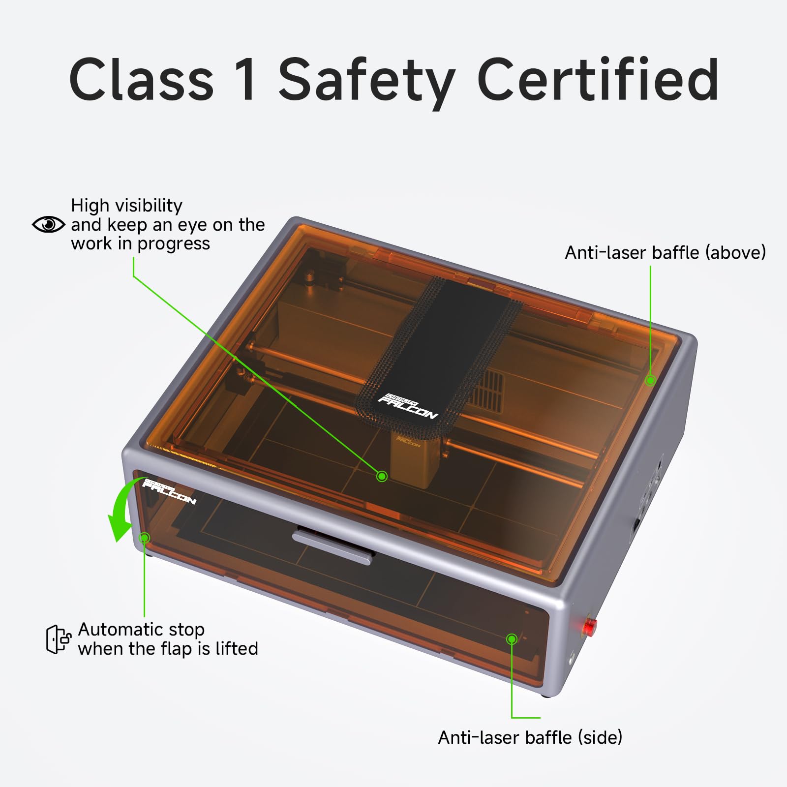 Creality Falcon A1 10W Laser Engraver, Enclosed Laser Cutter with