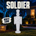 Boscoyo Soldier white coro prop with empty pixel mounting holes