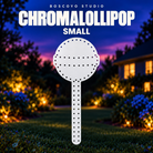 Boscoyo Studio small ChromaLollipop bare white coro lollipop panel with empty head and handle pixel holes.
