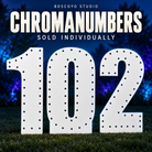 ChromaNumbers by Boscoyo Studio, unlit white number 1, 0 and 2 examples; numbers sold individually.