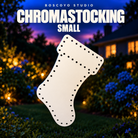 ChromaStocking Small bare coro product in an evening yard setting