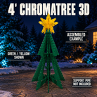 4′ CHROMATREE 3D by Boscoyo Studio, exact product shown in a blue-lit evening yard