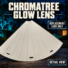 Boscoyo ChromaTree Glow replacement lens, close-up detail of translucent material
