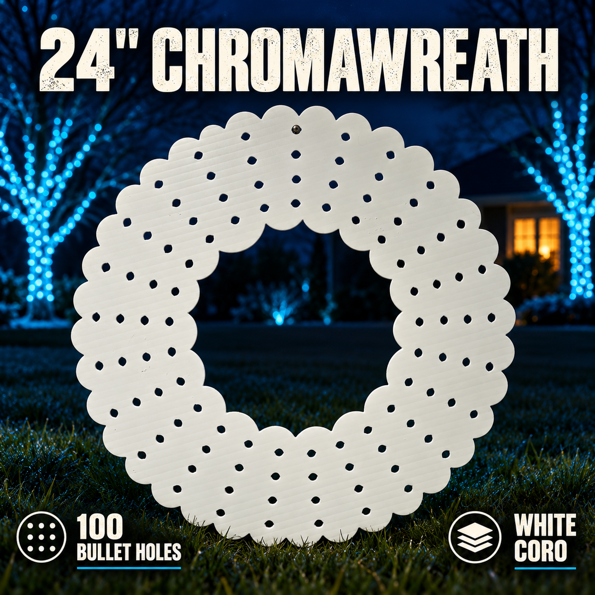 24″ Chromawreath — exact product and shown variant