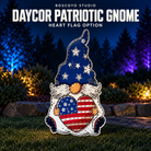 Boscoyo Studio DayCor HiRes America Patriotic Gnome, Heart Flag option, printed coro without installed pixels.
