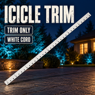 ICICLE TRIM by Boscoyo Studio, exact unlit coro product shown in a blue-lit evening yard