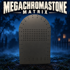 Boscoyo MegaChromaStone Matrix, bare dark coro tombstone with a 7-by-14 hole matrix and original border holes.