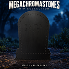 Boscoyo MegaChromaStones RIP Collection, individual Stone 1 shown in black coro with its original RIP and border hole pattern.