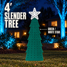 4′ SLENDER TREE by Boscoyo Studio, exact product shown in a blue-lit evening yard