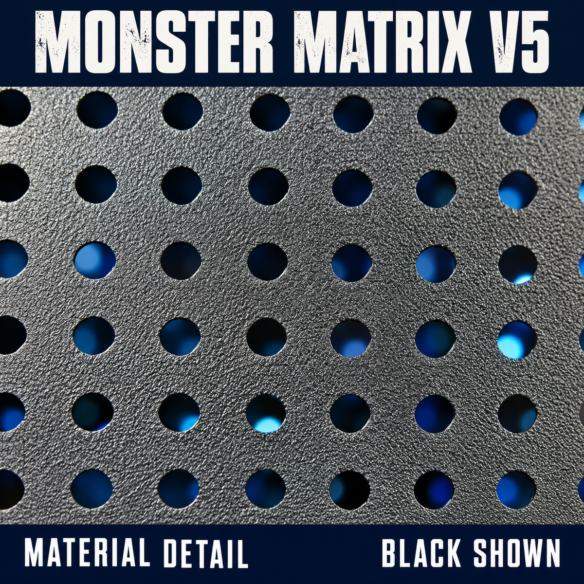 MONSTER MATRIX V5 by Boscoyo Studio, material detail showing empty mounting holes