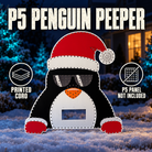 Boscoyo P5 DayCor Penguin Peeper printed coro prop with empty panel opening; P5 panel not included