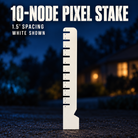 Peace Family ten-node white pixel stake with 1.5-inch spacing, shown without pixels or a ground spike.