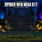 Boscoyo Studio Spider Web HDPE Mega 8-foot two-piece black web, shown assembled without pixels.