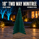 Boscoyo18-inch Two Way MiniTree in green coro, shown assembled without pixels.