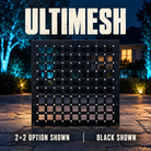 Boscoyo UltiMesh black2x2 panel option with empty wind openings and pixel mounting holes