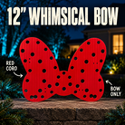 Boscoyo12-inch Whimsical Bow red coro, bow only