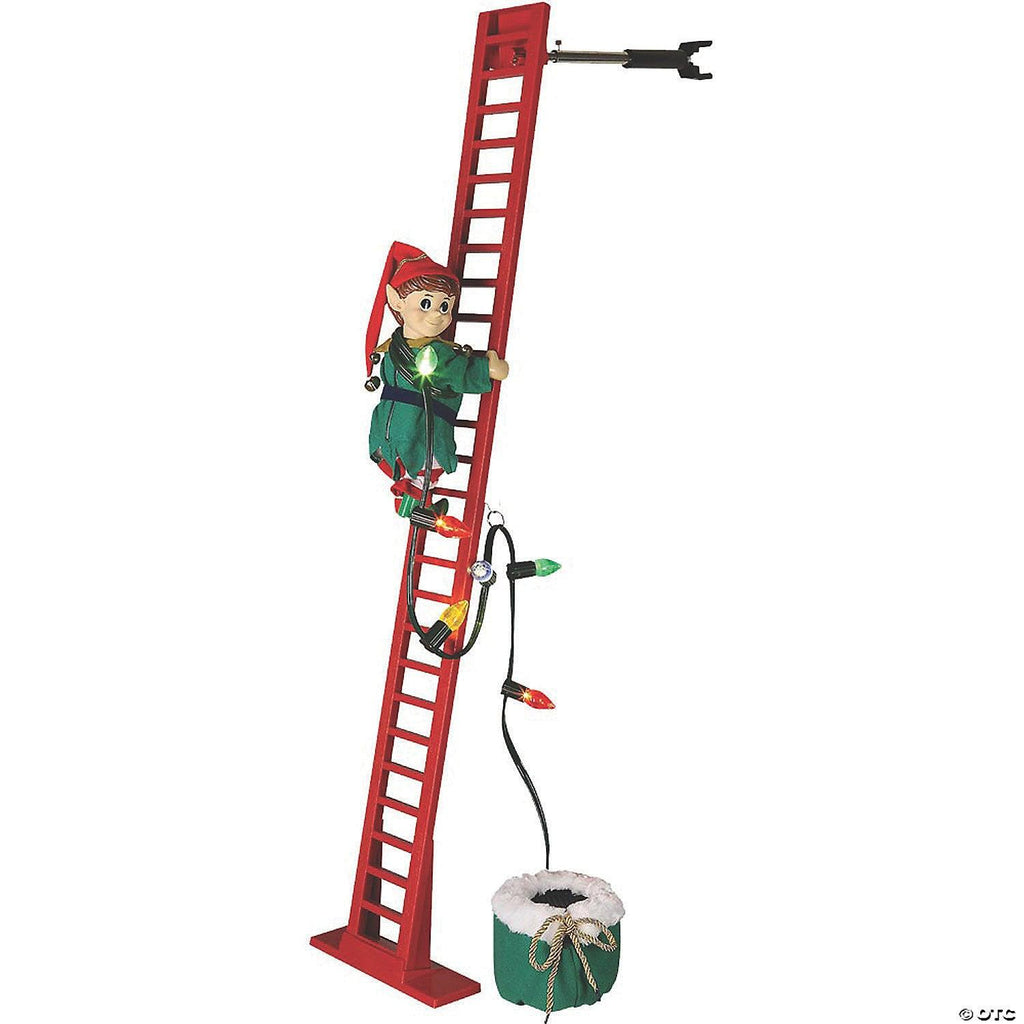 Climbing Elf with Ladder Christmas Decoration - Mattos Designs LLC