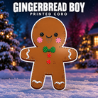 DayCorO Gingerbread Boy printed coro prop, showing its original artwork and pixel-hole layout without installed lights.