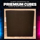 Gilbert Engineering USA Priemium Cubes, black 26-inch version shown. Original product photograph.