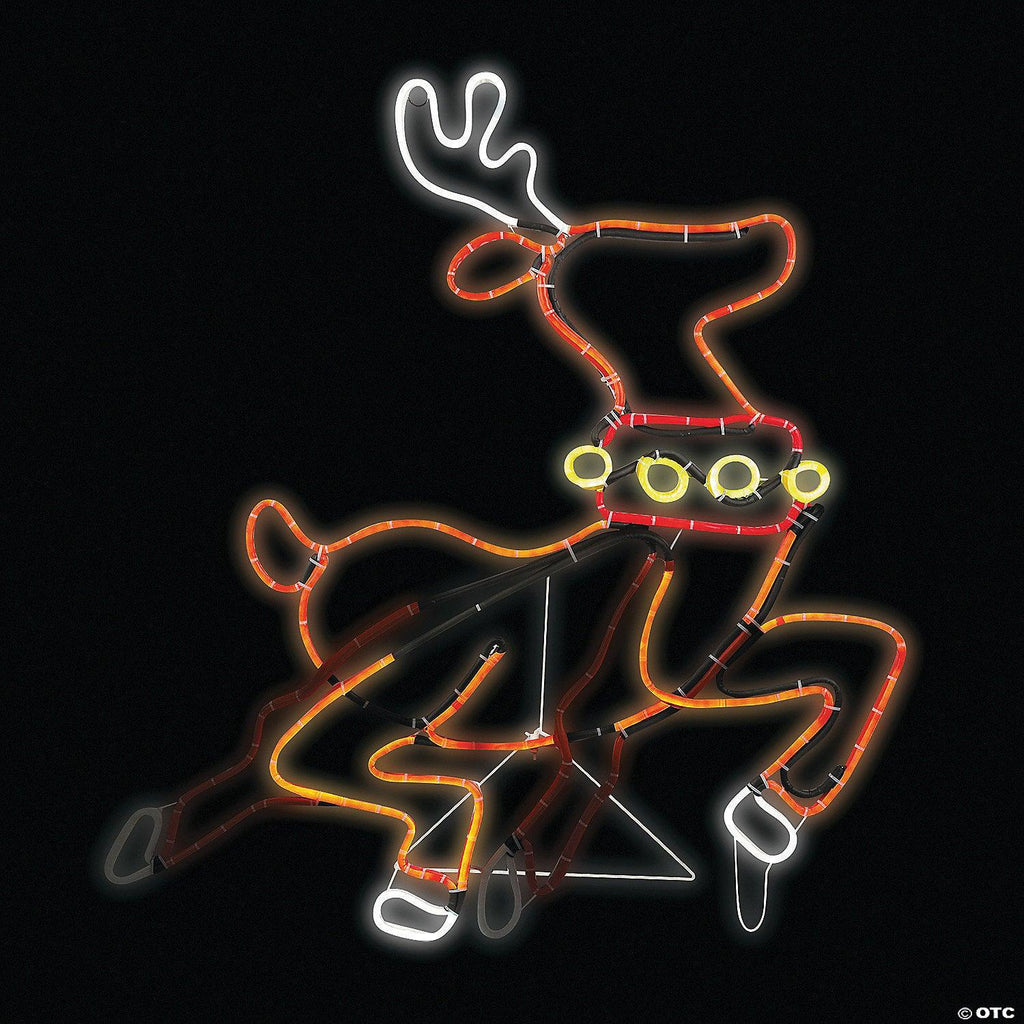 Light-Up Glo Reindeer Animated Outdoor Sign - Mattos Designs LLC