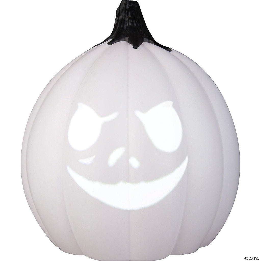 Nightmare Before Christmas Jack Skellington White Singing Pumpkin Halloween Decoration - Mattos Designs LLC