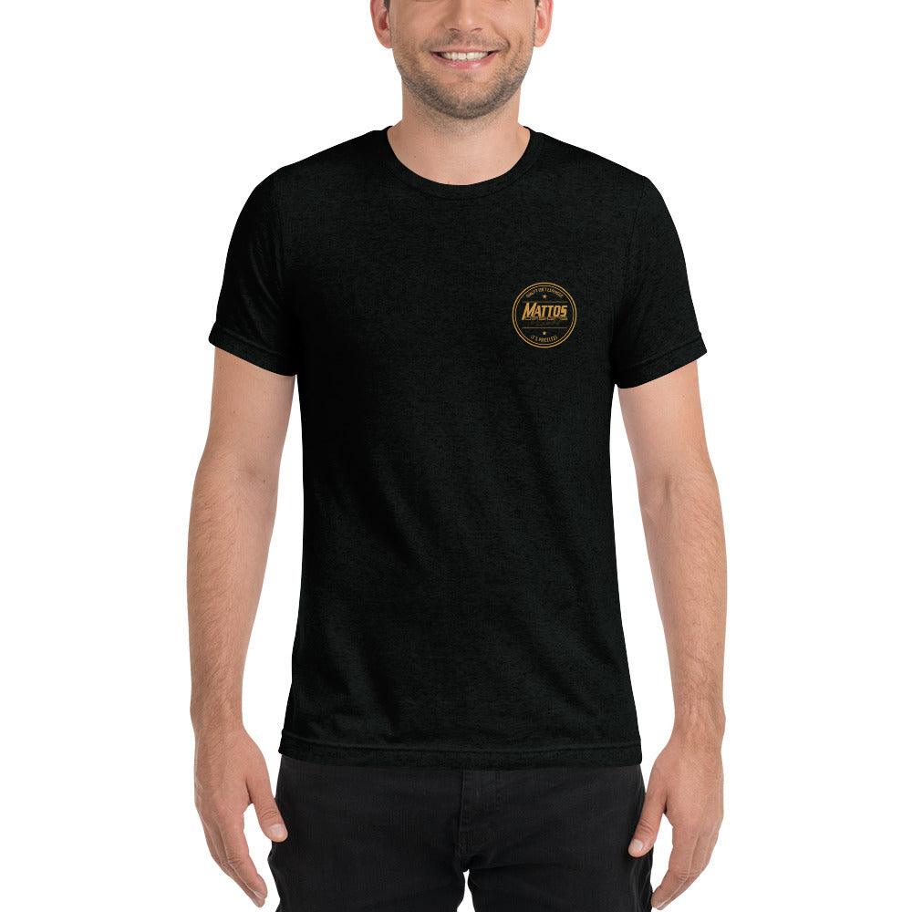 GOLD Standard Short sleeve t-shirt - Mattos Designs LLC