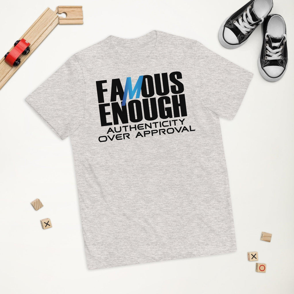Famous Enough Youth jersey t-shirt - Mattos Designs LLC