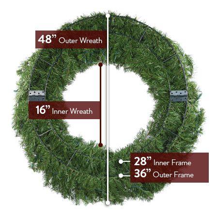 Twinkly Pro 48" RGBW Deluxe Oregon Fir Wreath - Mattos Designs LLC