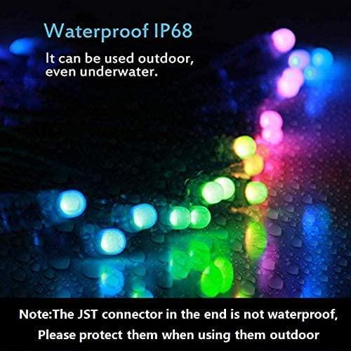 WS2811 Pixels Digital Addressable LED String Lights Waterproof RGB Full Color 12mm DC 12V (DC12V 500pcs) - Mattos Designs LLC