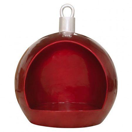 7' Christmas Ball with Seat - Red - Mattos Designs LLC