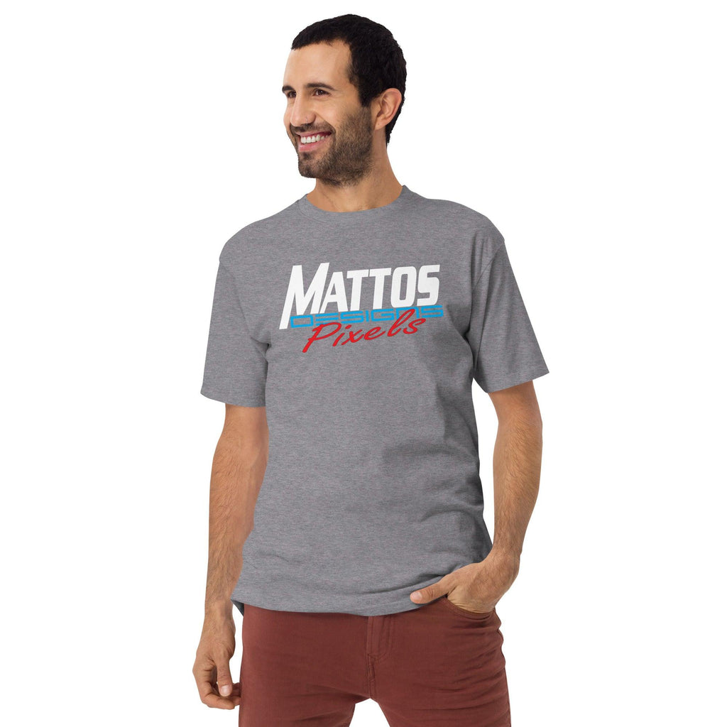 Men’s Pixel heavyweight tee - Mattos Designs LLC