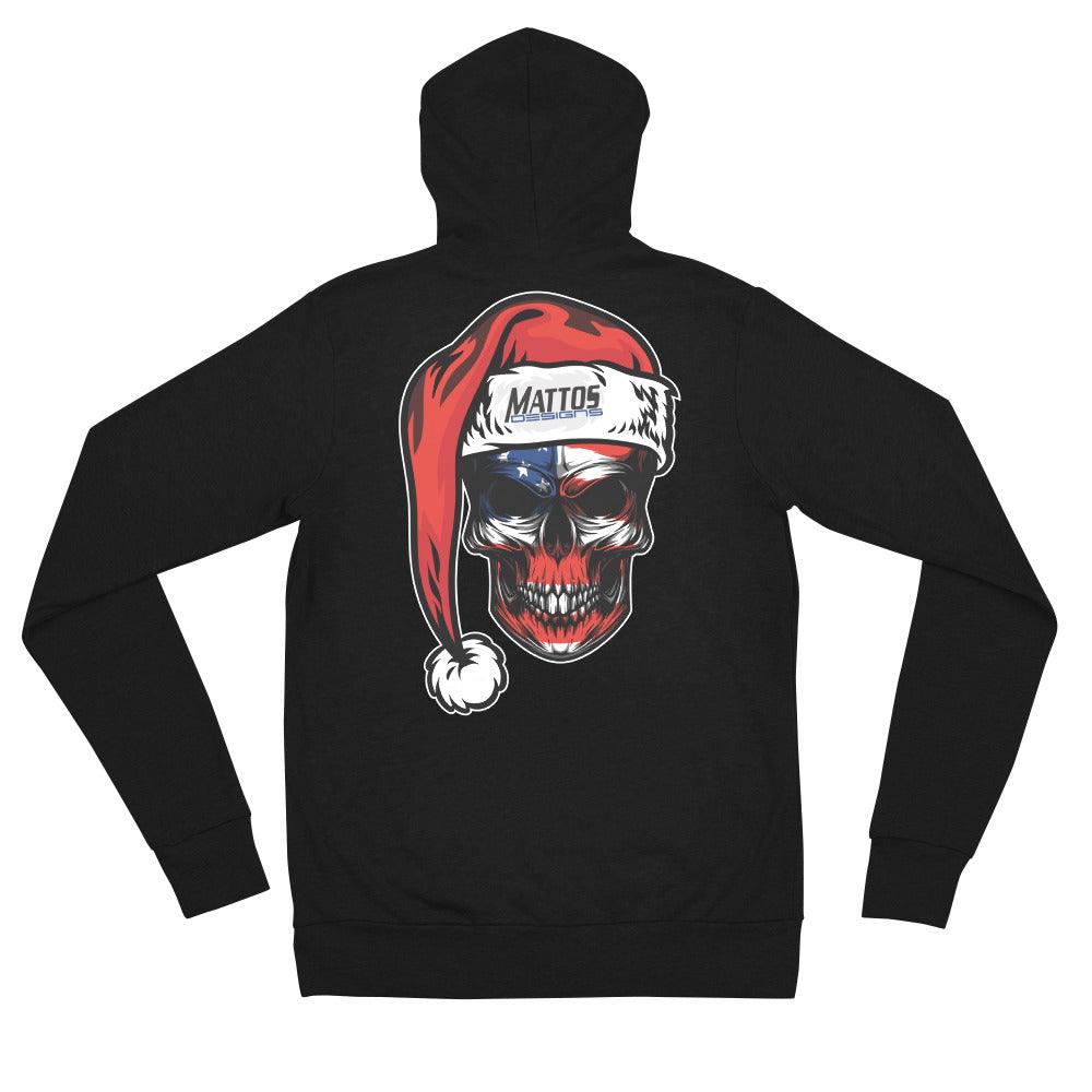 Skull zip hoodie - Mattos Designs LLC