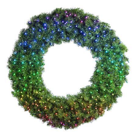 Twinkly Pro 36" RGBW Deluxe Oregon Fir Wreath - Mattos Designs LLC